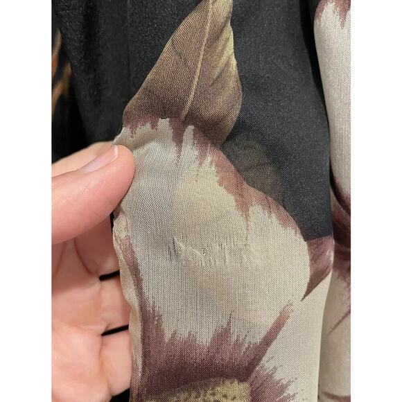 By Malene Birger Floral Print Sleeveless Top Amandan Silk Tank Size 34 READ - Picture 8 of 8